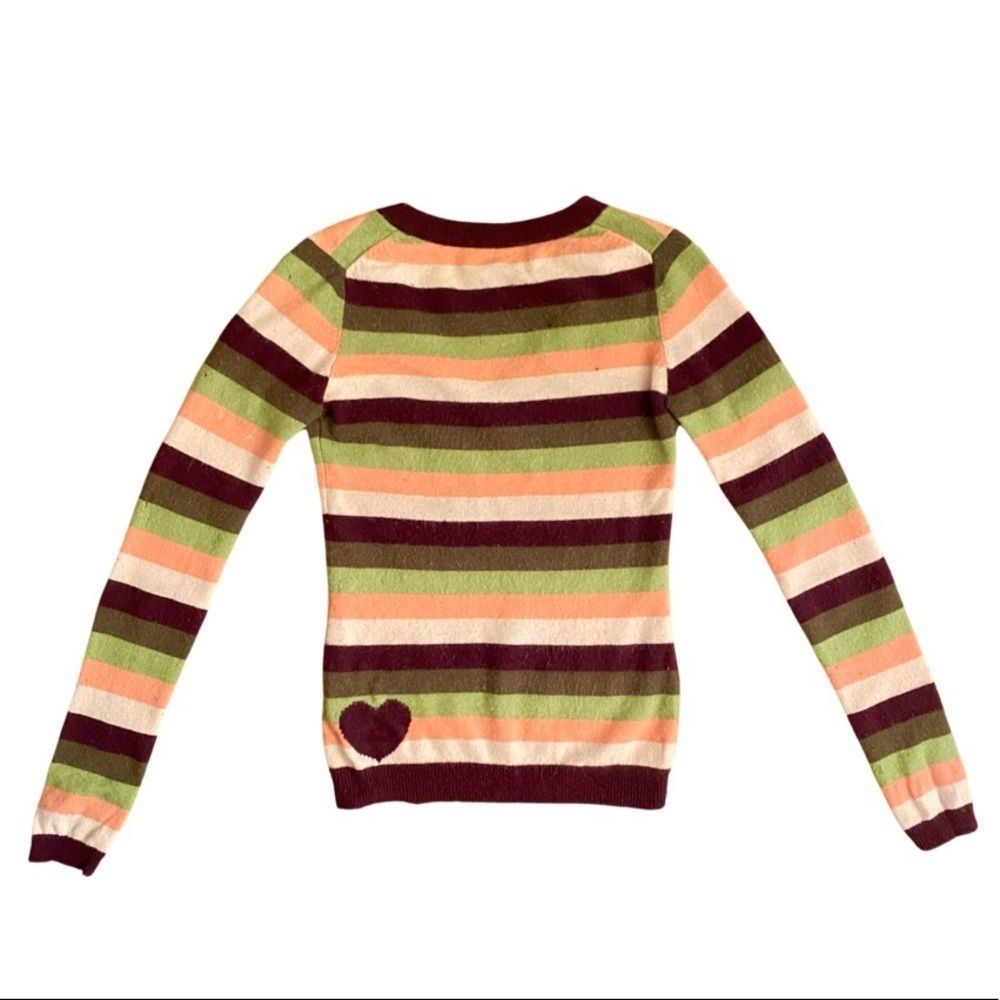 Juicy Couture 100% Cashmere Striped Sweater- Size P